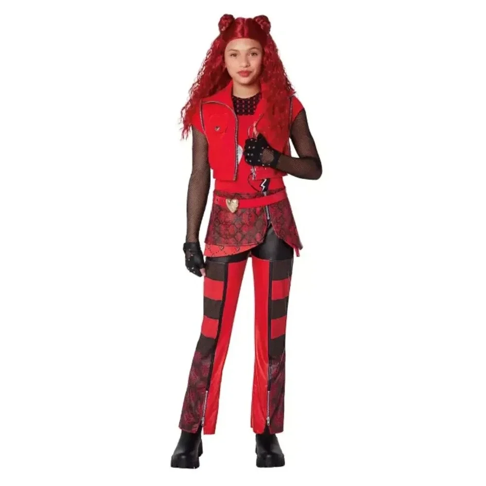 NWT Descendants The Rise of Red Kids Red Deluxe Jumpsuit Costume  Child L 12-14